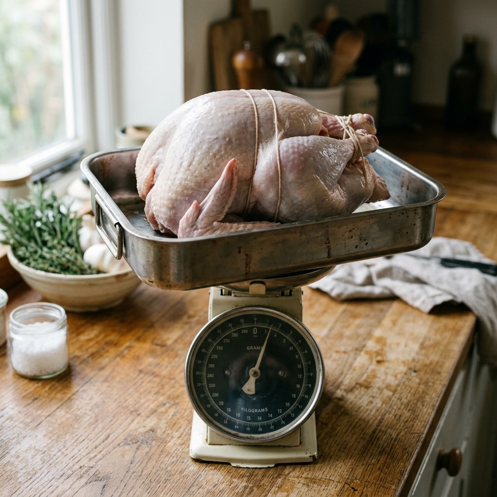 Whole turkey on a smoker grate with a probe thermometer in the thigh